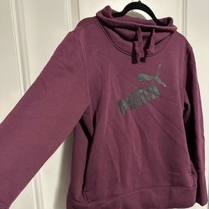 Purple mock neck Puma hoodie/sweater.